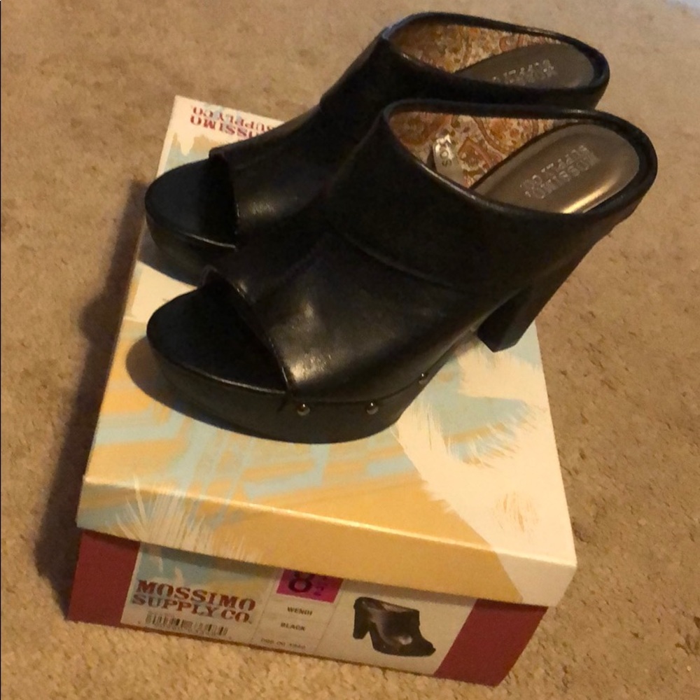 COPY - Mossimo wendi Black slide heels